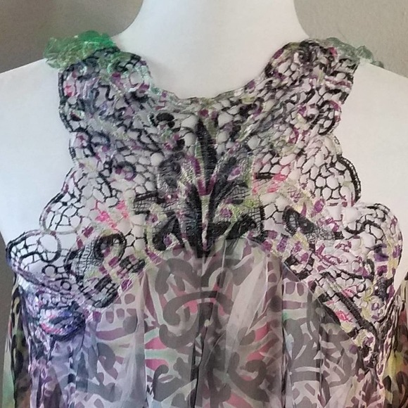 Design Works Sheer Sleeveless Blouse - Picture 7 of 9